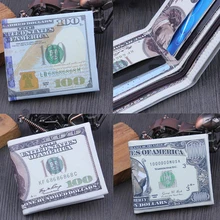 Милый 100 USD США Кошелек для долларов для мальчиков детей мужчин из искусственной кожи сумка для денег новинка подарок подростковый кошелек для студента Женский Мужской кошелек для монет