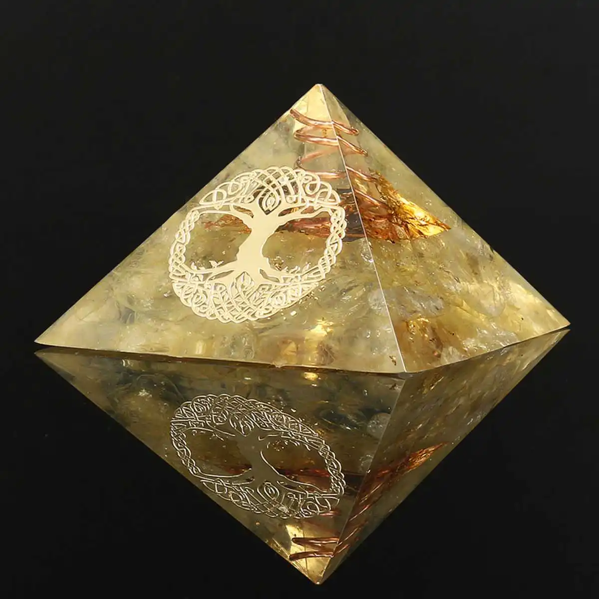 

Natural Crystal Cone Pyramid Tree Of Life Labradorite Gemstone Home Interior Reiki Chakra Energy Healing Crystal Stone Ornament
