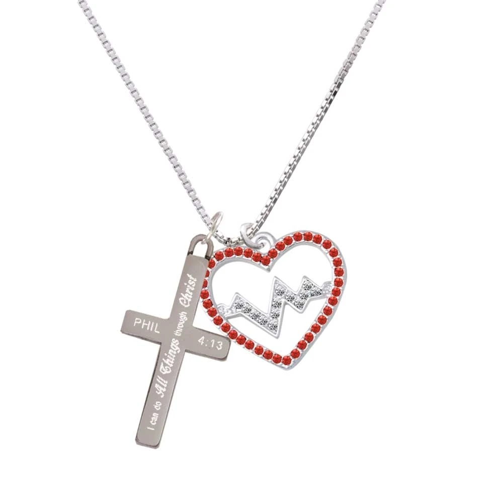 Большой красное Кристальное сердце с четким сердцебиением я могу сделать все