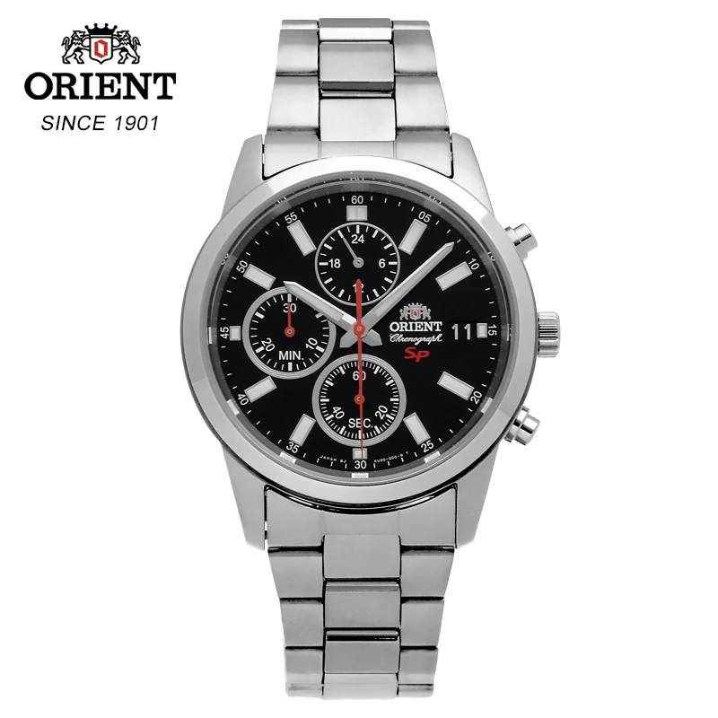 Orient для мужчин часы лучший бренд класса люкс Мужской сталь водостойкий хронограф кварцевые наручные saat