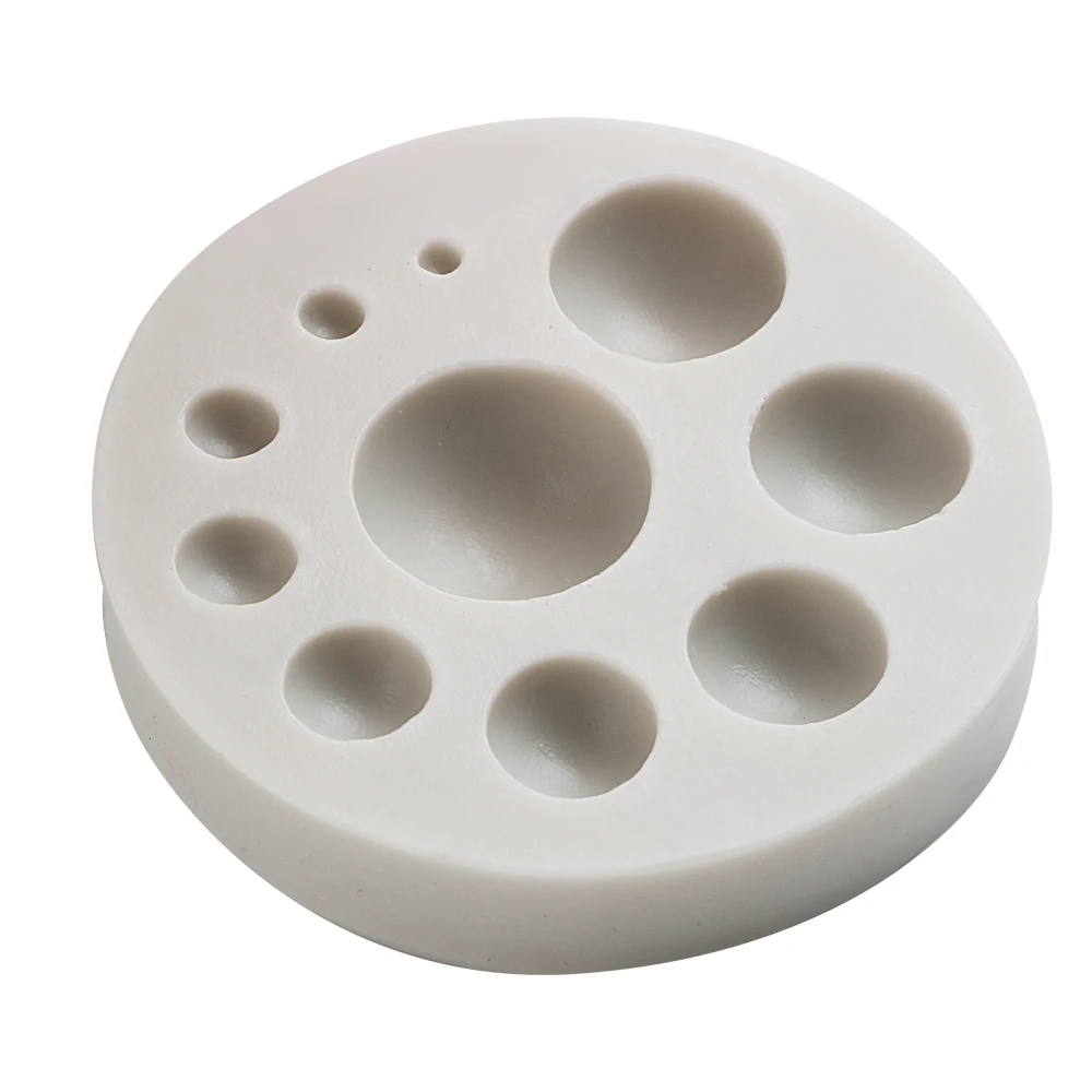 

Circle Cake Mould Fondant Cake Cupcake Cookie Decorating Tools Embossing Cutter 3D Silicone Cake Mold DIY Baking Tools