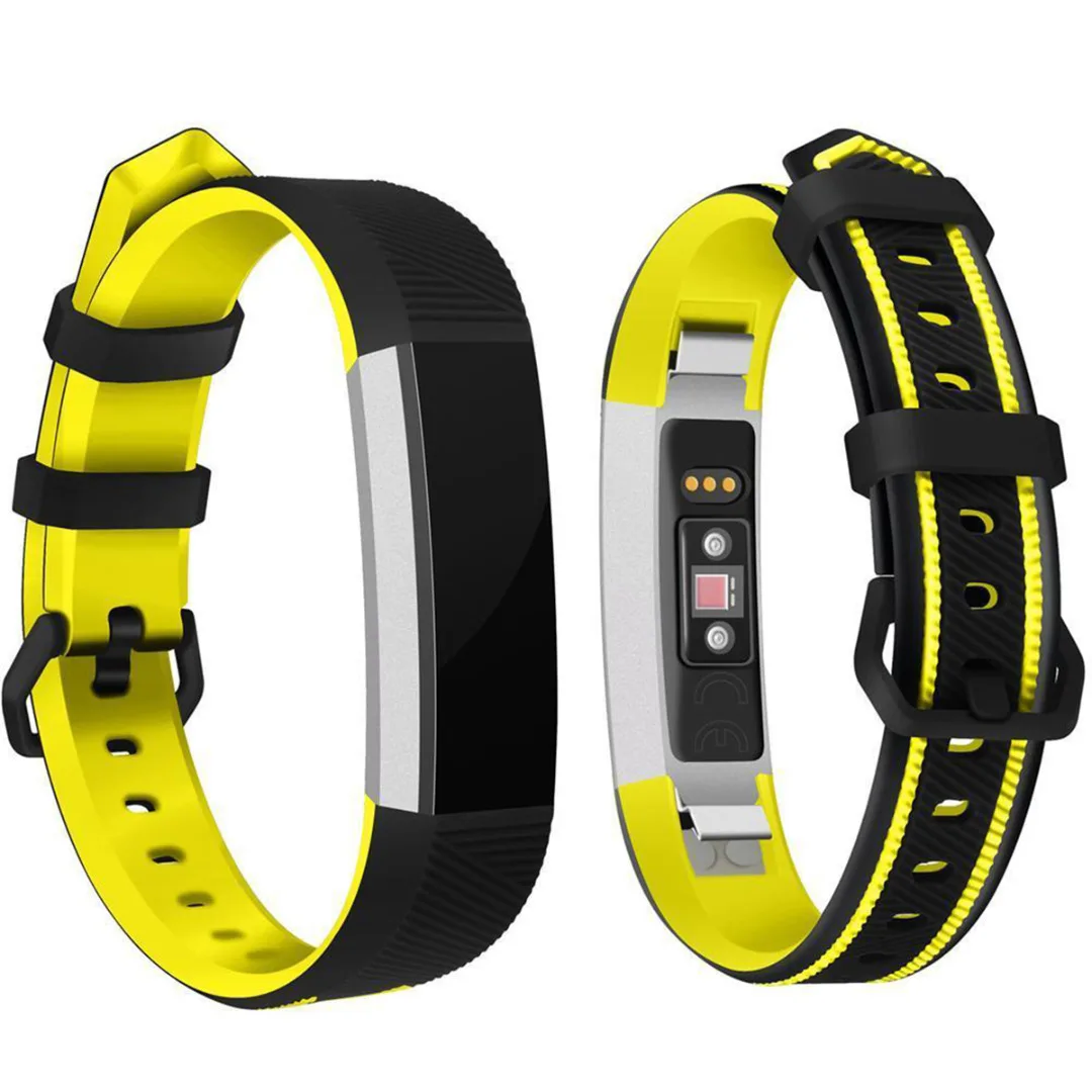 1Pcs Double Color Silicone Replacement Wristband Wrist Band Strap For