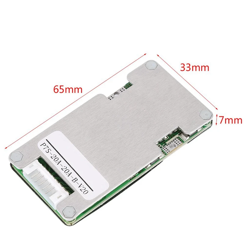 7S 24V 20A литий ионная Lifepo4 18650 батарея Bms Pcb Pcm Защитная плата с балансом для