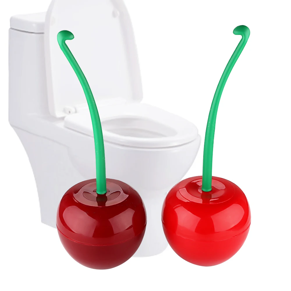 HOOMIN Close Cleaner Lovely Cherry Shape домашняя щетка для уборки туалета и держатель набор
