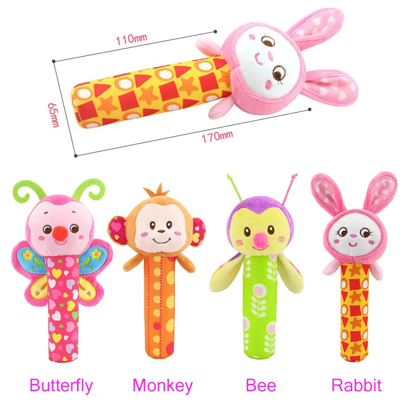 Happy Monkey Baby Plush Toy Newborn Infant Hand Rattle Mobile Bibi Stick Soft Doll Kid Toys YJS Dropship Happy Monkey Baby Plush Toy Newborn Infant Hand Rattle Mobile Bibi Stick Soft Doll Kid Toys YJS Dropship
