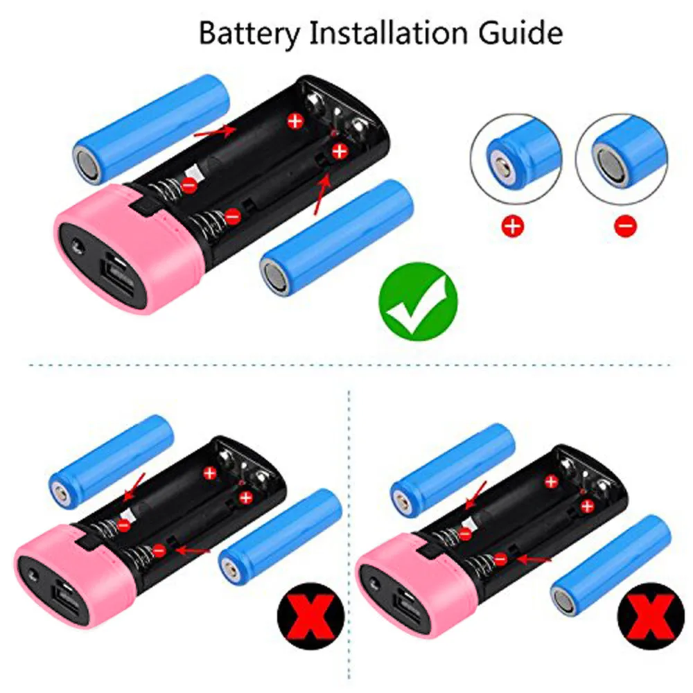 2018 Горячая 5600mAh 5V USB внешний аккумулятор чехол 18650 зарядное устройство DIY коробка