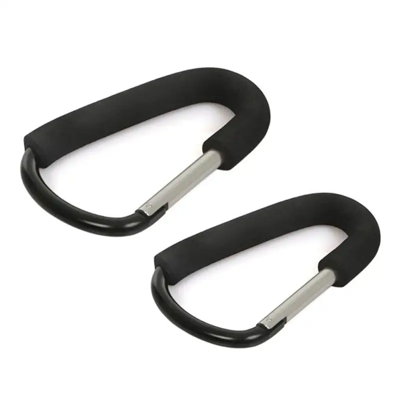 

S/L Stroller Hooks Diaper Bag Hanging Hook Outdoor Carabiner Spring Snap Clip Keychain Climbing Shopping Bag Hooks