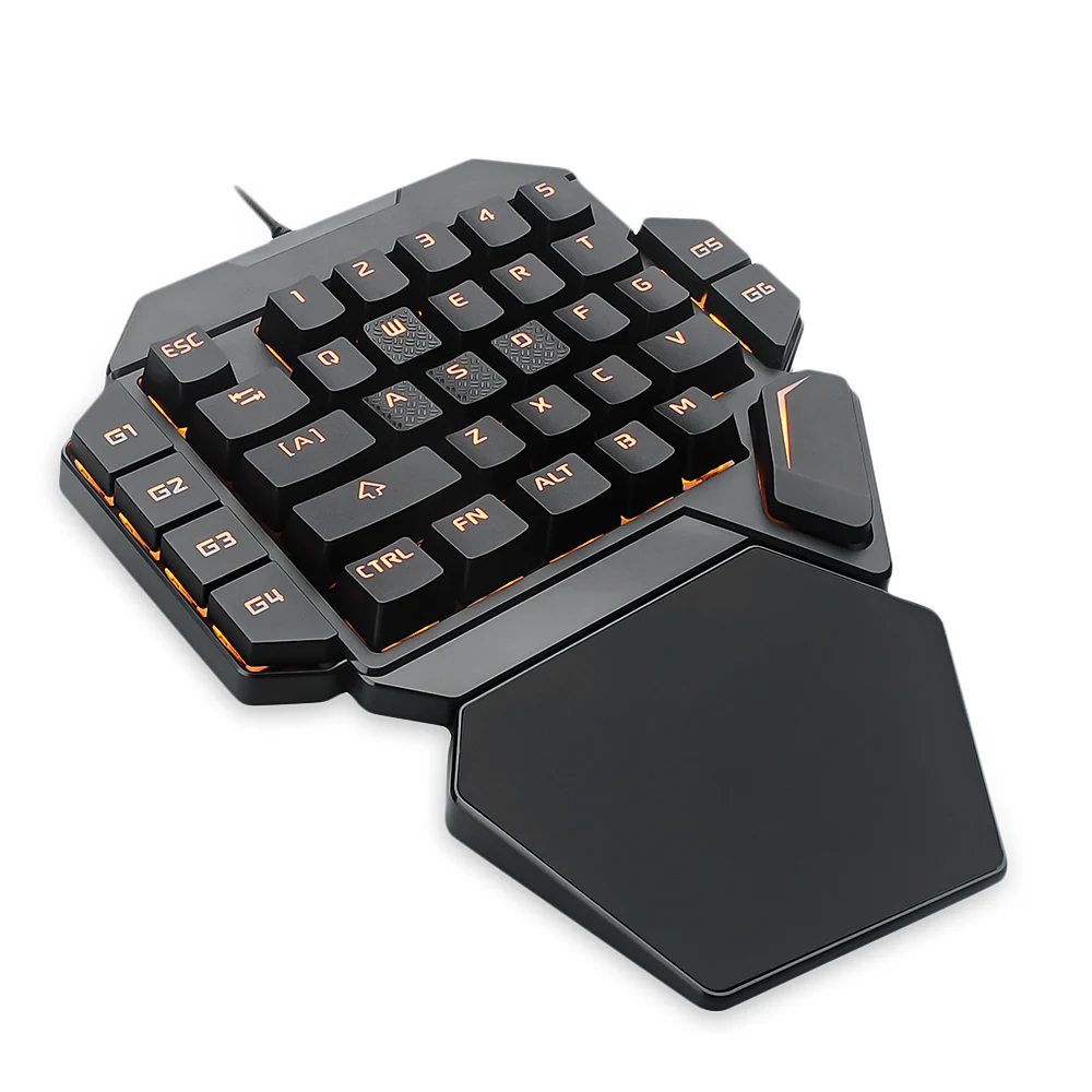 K50 RGB Проводная игровая клавиатура с одной рукой 35 клавиш синий переключатель