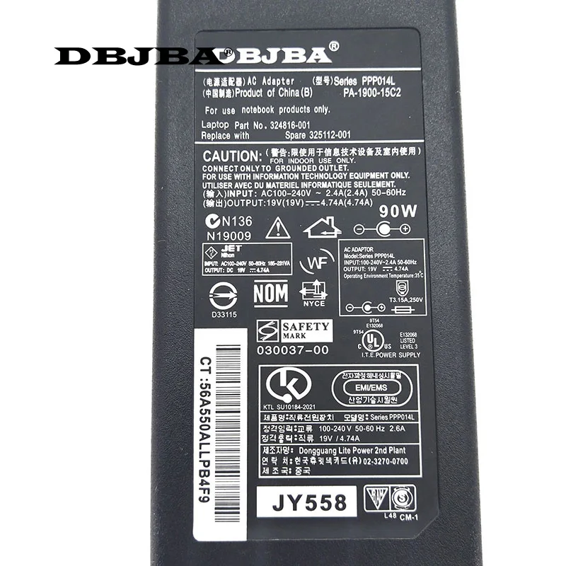 19V 4.74A 90w ноутбук AC DC адаптер питания зарядное устройство для HP Probook 4440s 4535s 4530S 4540S 4545s 6470b 6475b 6570b 19V 4.74A 90w ноутбук AC DC адаптер питания зарядное устройство для HP Probook 4440s 4535s 4530S 4540S 4545s 6470b 6475b 6570b