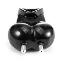 Male Flexible Scrotal Bound CockRing PenisRing Chastity Device Delay Electric Shock Pulse Lock Cock Cage Scrotum Ring Sex Toys