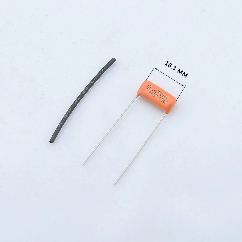 GuitarFamily Orange Tone Cap (Capacitor) SBE225P 683K 0.068UF 200V For Electric Guitar Bass MADE IN USA