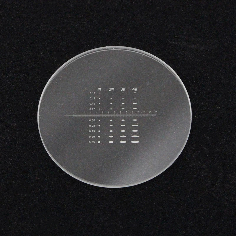 Diameter 26 mm Microscope Eyepiece Micrometer Point Gauge DIV 0.1 mm Ruler Scale Measurement Dots Checking Calibration