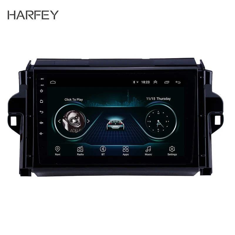 

Harfey 2din 9" Android 8.1 GPS Car Radio For 2016 2017 2018 Toyota Fortuner car Multimedia Player Wifi HD Touchscreen Head Unit