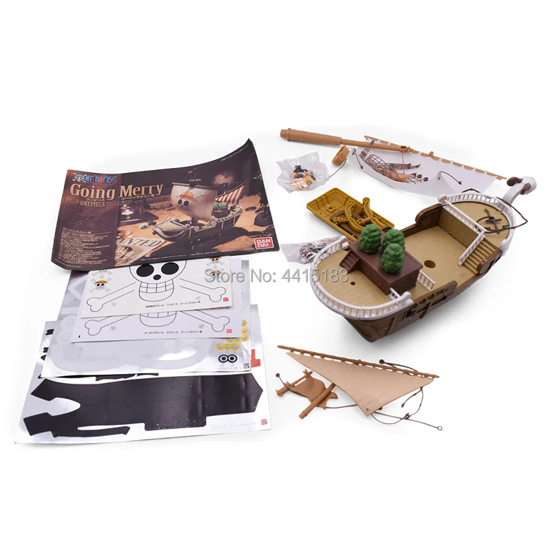 25 cm Anime One Piece Going Merry Pirate Pirate Ship PVC Action Figure Doll Collectible Model DIY Toy Christmas Gift