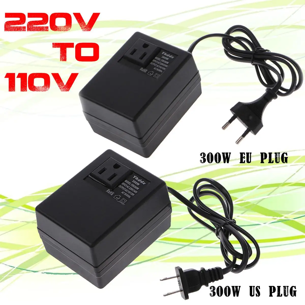 

300W Voltage Converter Transformer Step Down 220V To 110V AC Step Down Travel Voltage Transformer Converter