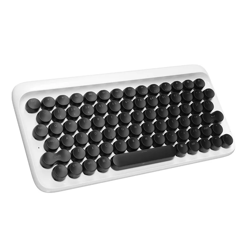 

Wireless Portable Mechanical Keyboard Retro LED Backlight Typewriter-Style bluetooth Mini Gaming Keyboard For PC Laptop
