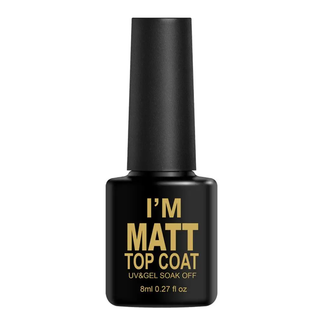 Coat Gel Soak Nails Plastic Matte UV 27fl 8ml 0 Polish Professional Finger LED Glass Off Black Top Nail and oz | Красота и здоровье