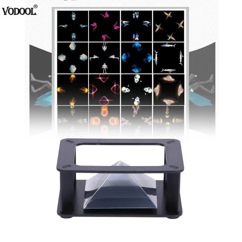 

3D Hologram Display Type Indoor Application Projector pyramid Hologram Display Pyramid Screens Luxury Projection For Smartphone