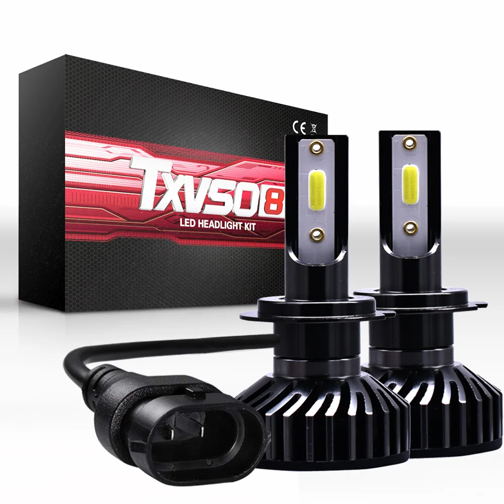 

Pair Auto Headlight Bulbs H7 H11 9006 LED Car Headlights Lamp hid led High Power 3600LM 6000K white