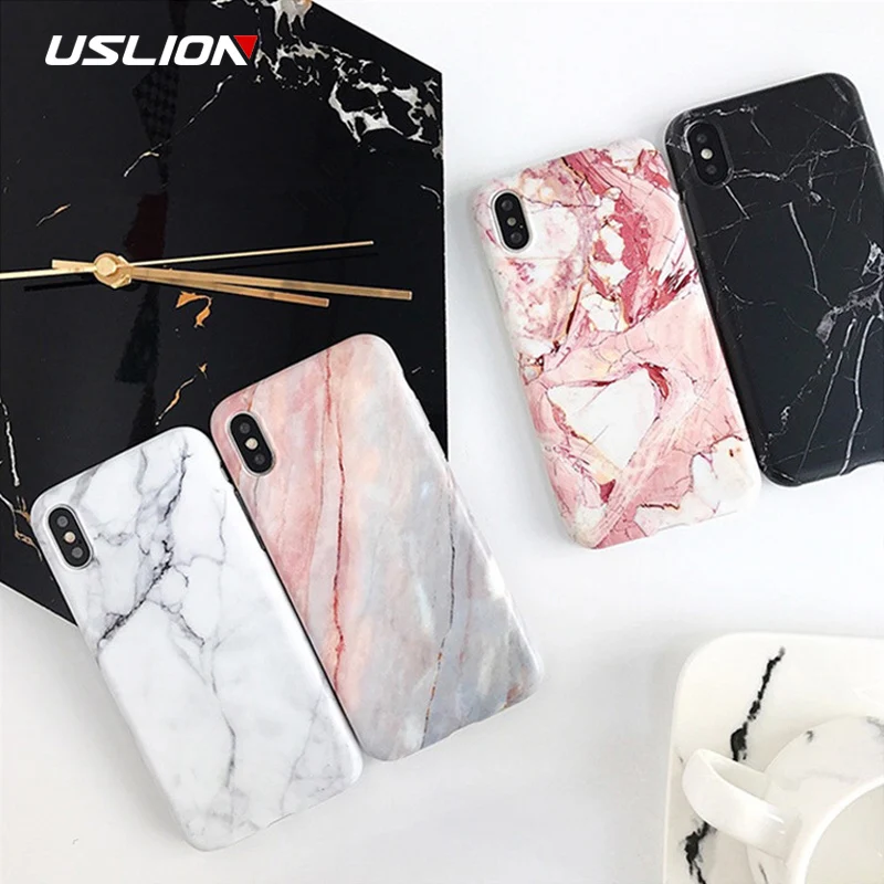 

USLION Marble Soft Silicon Phone Case For iPhone 6 7 8 Plus X XR XS Max Luxury Marble Cases For iPhone 6 6S Plus Soft Cover Capa