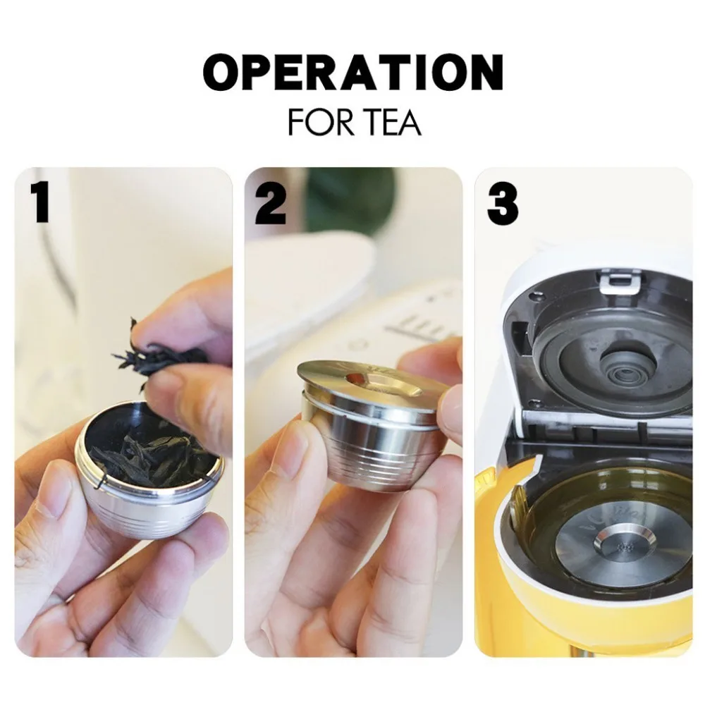 

1 Set Stainless Steel Coffee Filter Set Coffee Make Reusable Coffee Capsule Make For UCC Rechargeable Inoxidable Coffee Pod