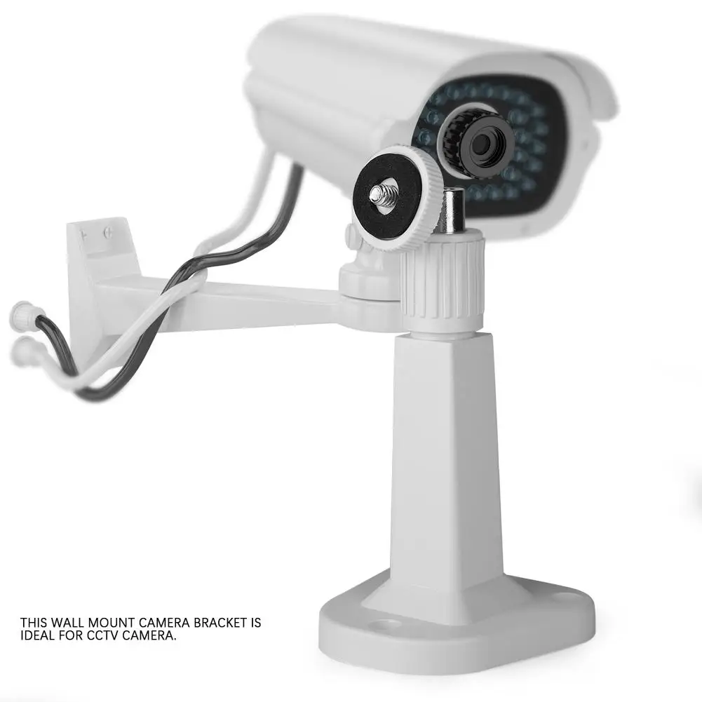 Настенное крепление вращающийся потолочный кронштейн держатель стойки 360 градусов Регулируемый для видеонаблюдения камеры безопасности Белый