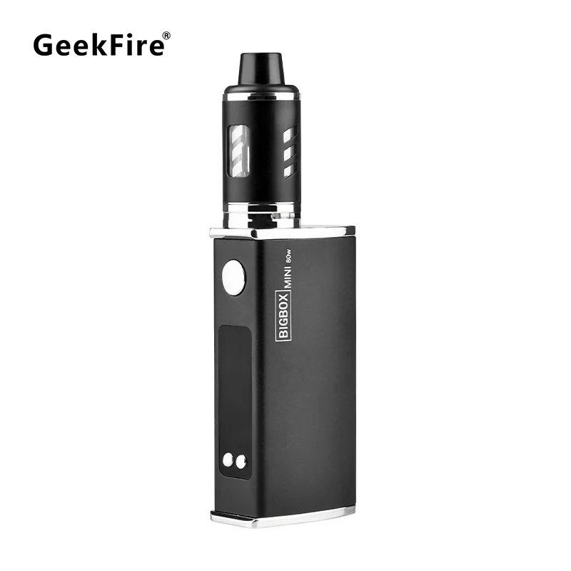 

GeekFire Bigbox 80W Electronic Cigarette Vape Mod Kit 2000mAh Battery 40-65-80W Box Mod L22 Sub Ohm Tank 0.4ohm 3ml Starter Kits