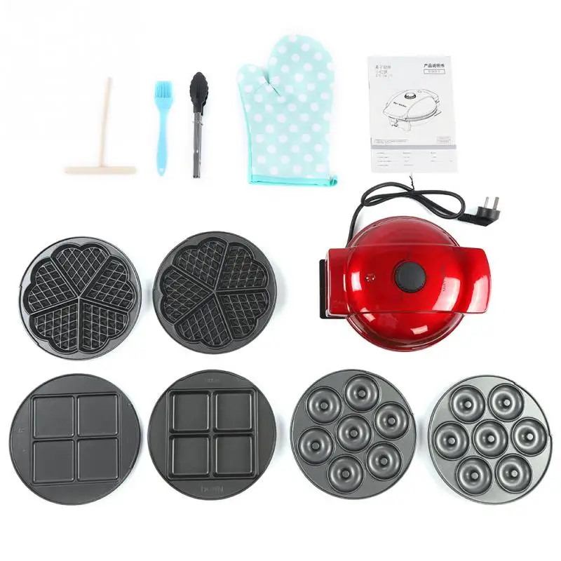 

Multifunctional Waffle Maker Breakfast Cake Making Machine International Plug Egg Roll Maker Muffin Machine Doughnut Maker