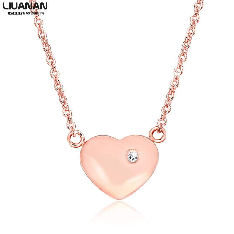 

Valentine's Day Gift for Her Stainless Steel Heart Necklace Love Pendant Necklace for Girlfriend Wife Women