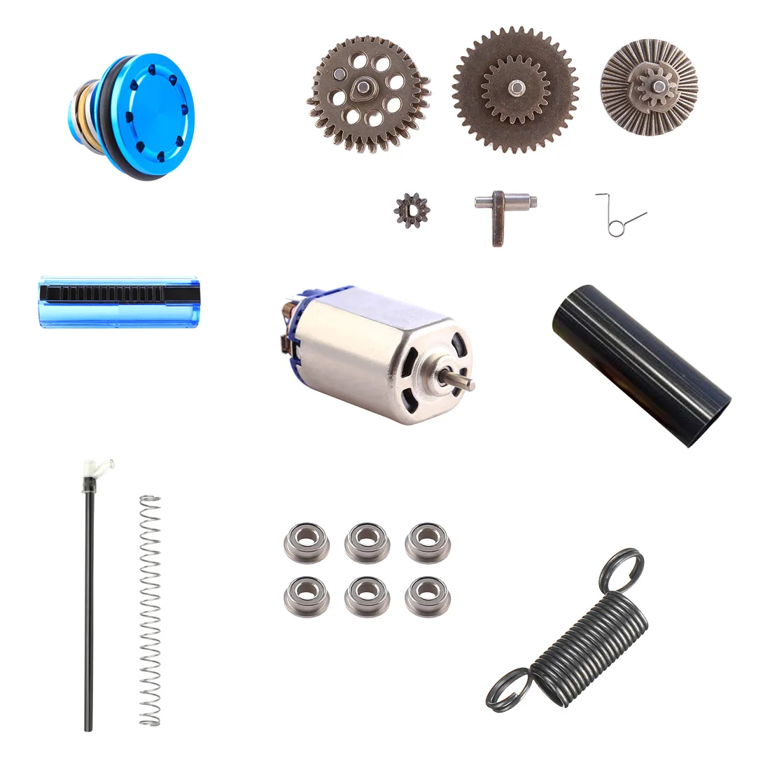 

Gearbox Metal Gear For JM Gen.8 M-4A1/JM Gen.9 M4A1/LH Vector Gen.2 Water Gel Beads Blaster Modification Replacement - Silver