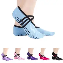 Женская Полосатая повязка, хлопковые спортивные носки для йоги, женские вентиляционные Пилатес, детские колготки, танцевальные носки, Тапочки