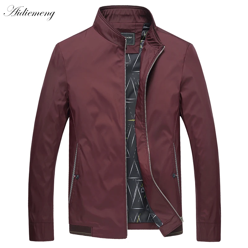 Мужская куртка-бомбер Базовая куртка на молнии в армейском стиле весну 2018 |