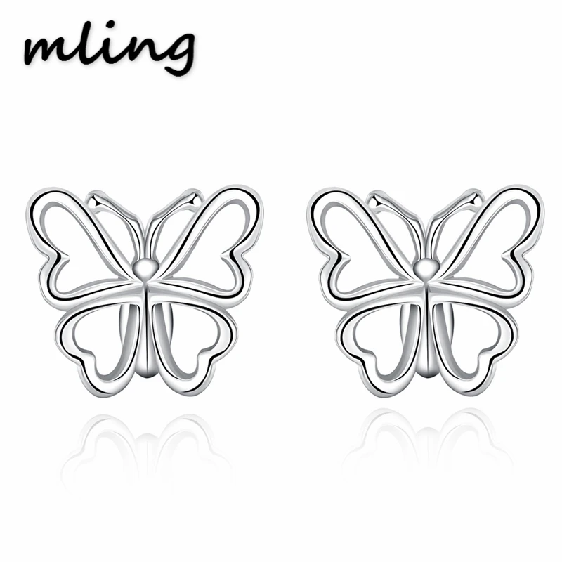 

fashion jewelry simple and elegant wild personality female butterfly earrings free shipping Ear Jewelry!