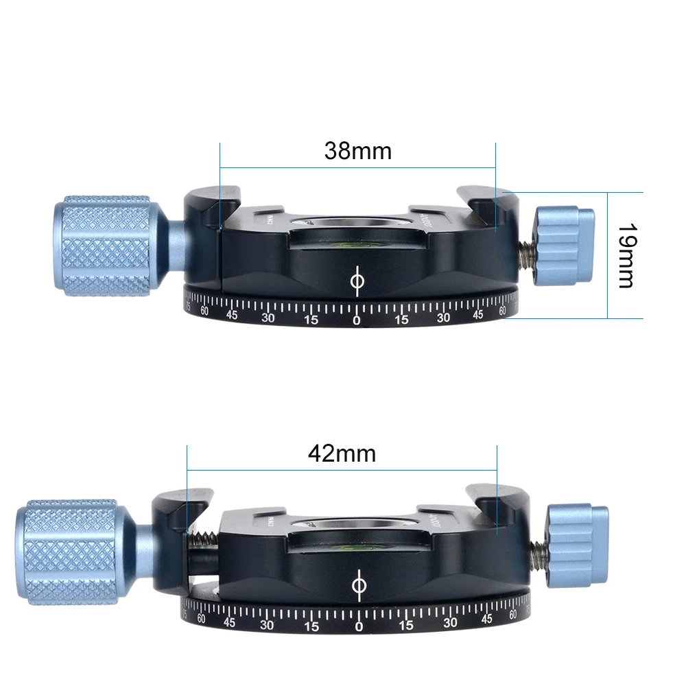 Andoer PAN-C3 RES панорамная головка штатива Зажим адаптер алюминиевый сплав с быстроразъемной пластиной для Arca-Swiss в качестве стандартных пластин