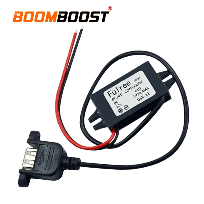 15W 3A DC 12V To 5V Converter Module USB Output Power Adapter single USB Output Power Adapter