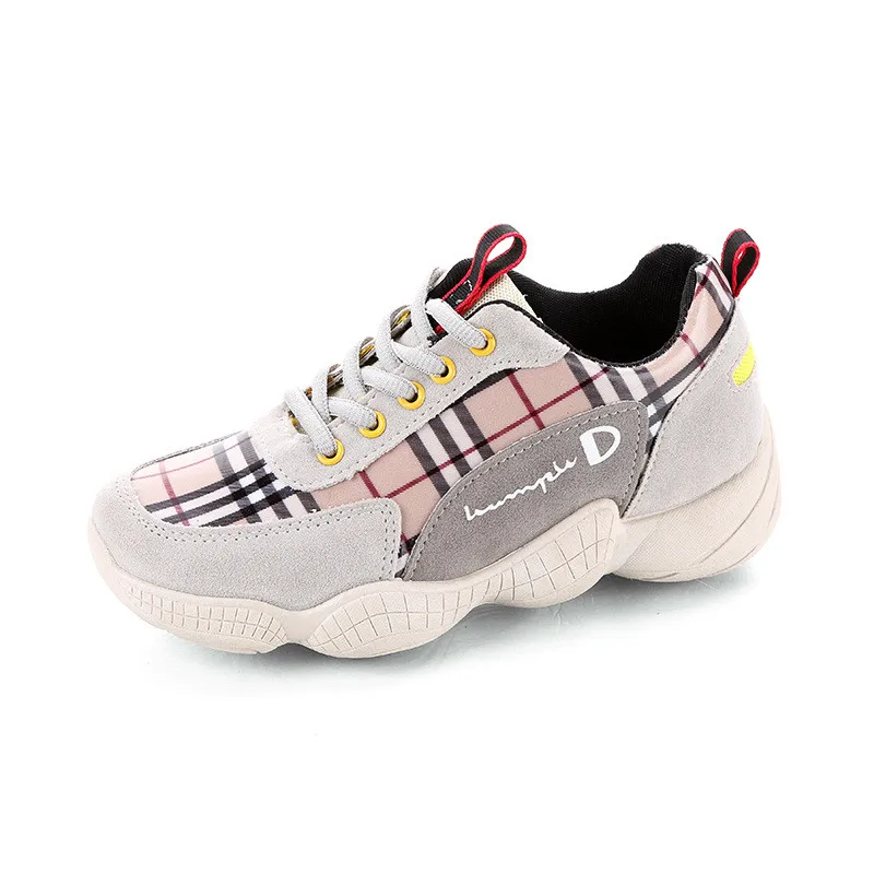 

Suihyung New 2019 Women Flats Height Increasing 5CM Round Toe Mixed Colors Sneakers Ladies Outdoor Casual Cross-tied Woman Shoes