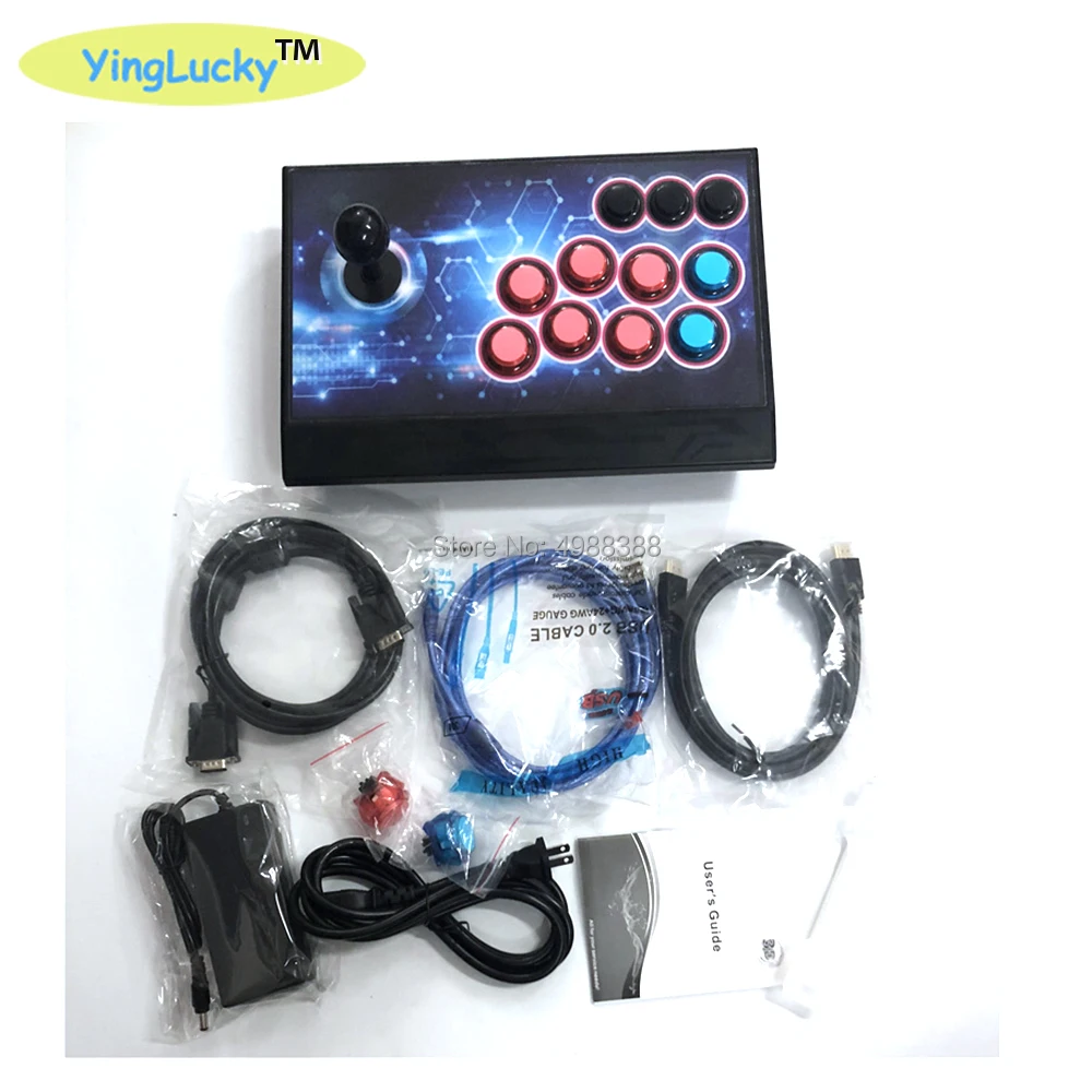 Yinglucky Pandora Box 3D 2448 SANWA игры Нулевая задержка 8 кнопок джойстик PCB контроллер 100 шт 3D Ретро игры аркадная консоль