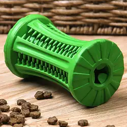 Резиновая собака игровой мяч/форма гантели дозатор для домашних животных утечки еда игрушка жевательный шар интерактивный питомец зубные