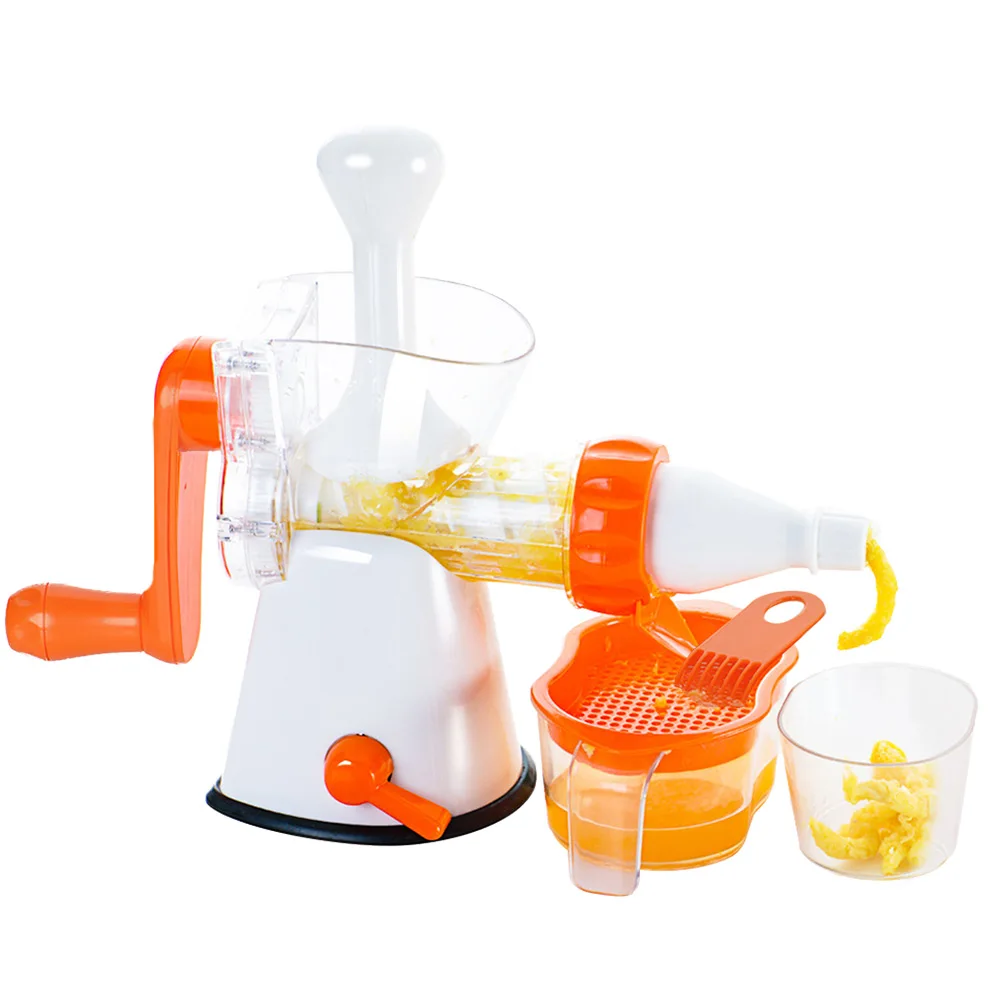 

Manual Juicer Portable Juice Blender Fruit Mixer Vegetable Extractor With Rotating Handle Mixing Machine Smoothies Baby Food