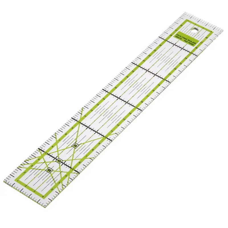 

1 Pc Clear Sewing Ruler DIY Quilting Tool With Grid Lines Acrylic Quilting Ruler Easy Precision Slitting Measuring Tool
