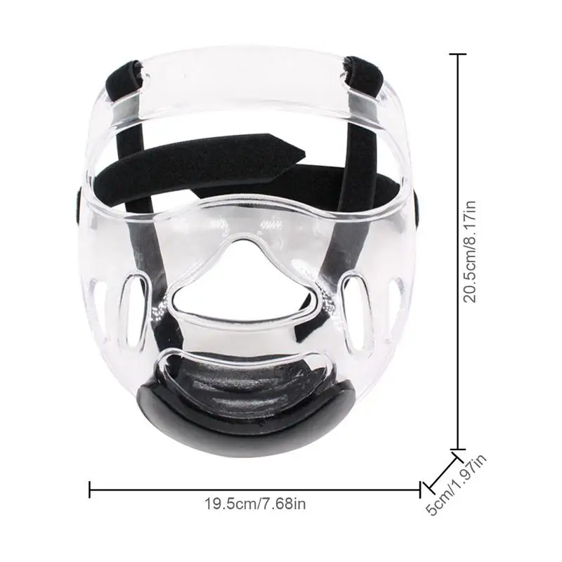 Спортивный прозрачный щиток для лица пластиковый головной щит съемный шлем тэквондо Маска Защитное спортивное снаряжение прозрачная маска для мужчин и женщин