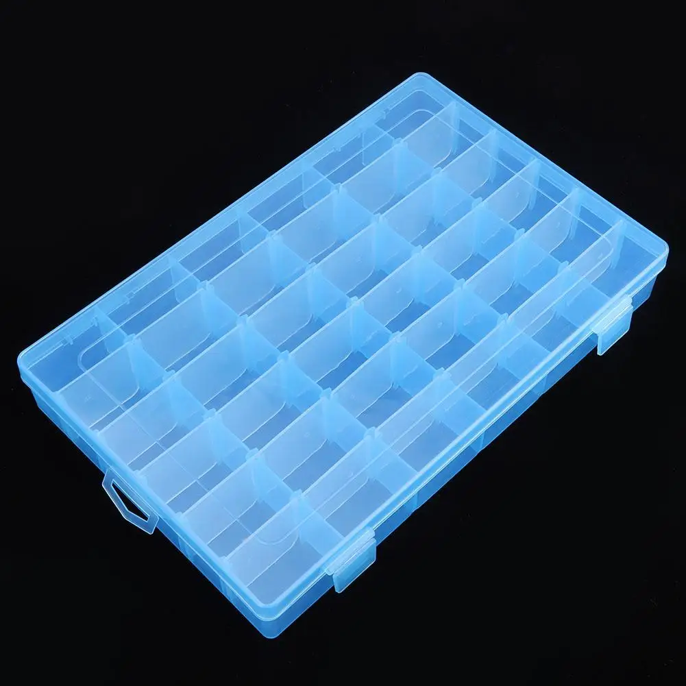 36 слотов пластиковый чехол с резиновой лентой коробка для хранения сережек для домашнего органайзера Чехол-органайзер для путешествий держатель для бусин