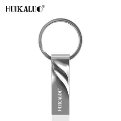 Huikaluo новые USB флеш-накопитель 64 GB 32 GB 16 GB 8 GB 4 GB металла флэш-накопитель USB memory stick водонепроницаемый флешки с подарок кольцо для ключей