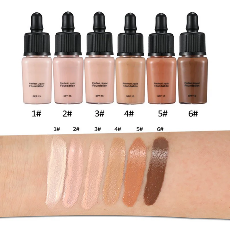 

Popfeel fashion perfect Sunscreen Covers Concealer LongLasting SPF15 Sun Block Face Whitening Dark Skin Makeup Liquid Foundation