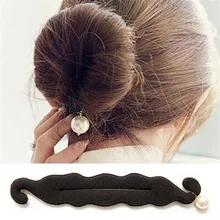 Мода 1 шт. Женский Черный Элегантный DIY имитация жемчуга инструменты для волос Шпилька Головные уборы аксессуары для волос