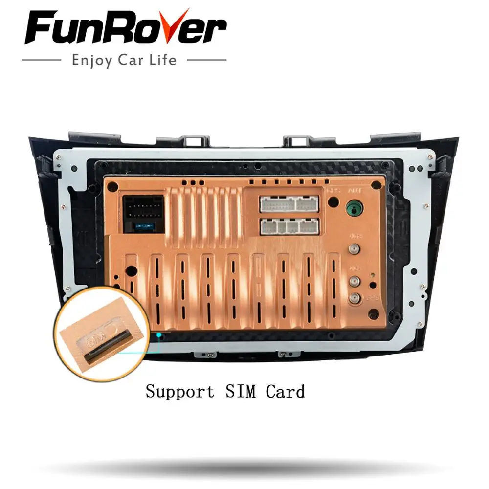 Excellent Funrover android 9.0 4G+64G Car dvd for Suzuki Swift 2011 2012 2013 2014 2015 car radio audio video gps stereo DSP 2.5D RDS BT 5
