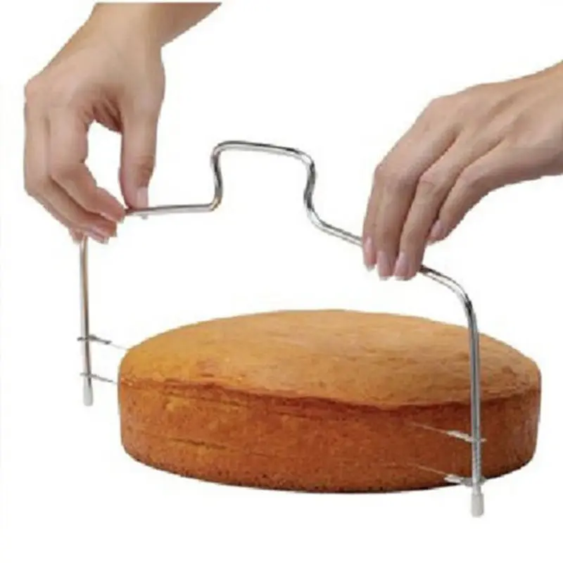 Горячий регулируемый проволочный нож для нарезки торта резак выравниватель декоративный трафарет приспособление для украшения провода