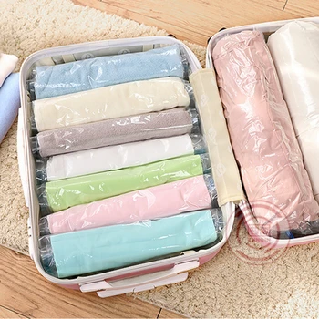 

Vacuum Compression Storage Bags Organizer Foldable Seal Compressed Travel Saving Space Bags Organizador Clothes Bag