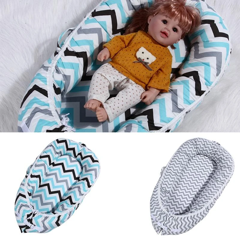 Tasinabilir Bebek Sunger Yatak Yuva 360 Derece Besik Biyonik Yatak Yenidogan Cok Fonksiyonlu Seyahat Besik Bebek Pamuk Dalga Baski Yatak Baby Cribs Aliexpress