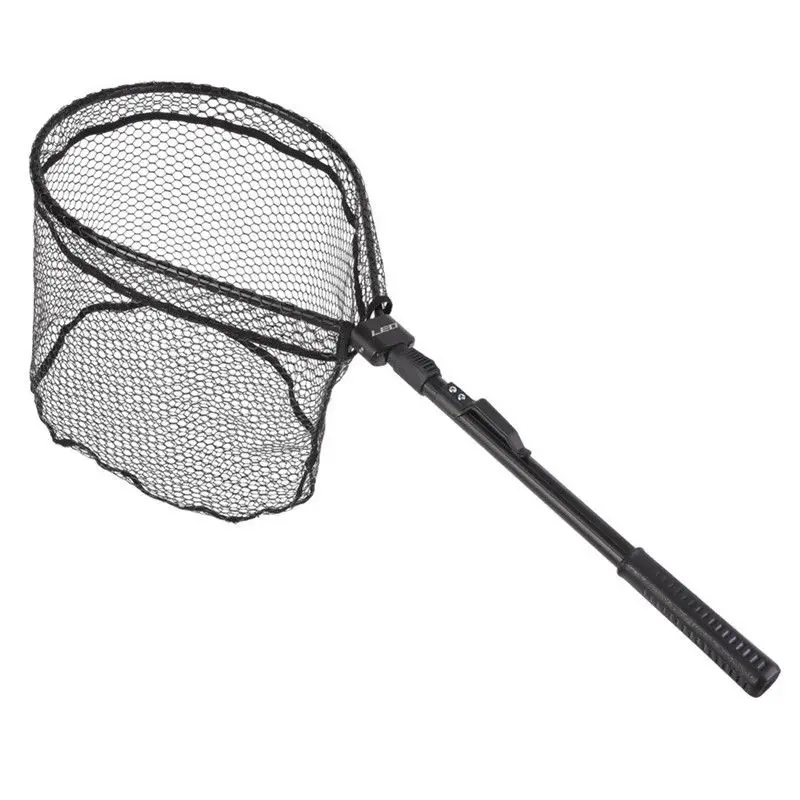 

Quick Folding Fishing Brail Landing Net Mesh Trout Rubber Catch Tackle & Release